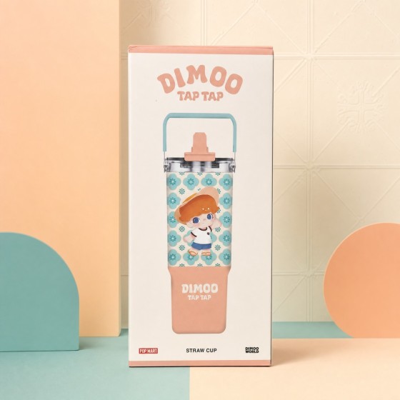 POP MART DIMOO TAP TAP Straw Cup