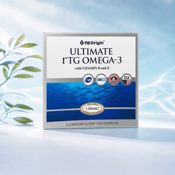 nzOrigin ULTIMATE rTG OMEGA-3 Fish Oil (120 Capsules)