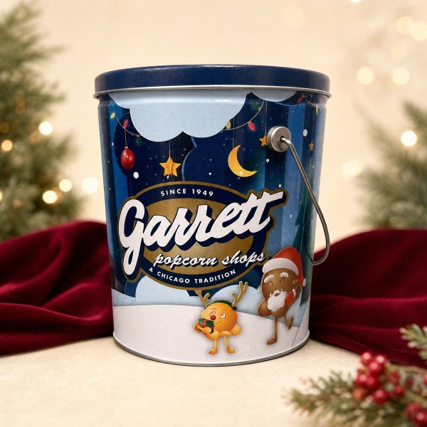 Garrett Popcorn Festive Limited Edition One-Gallon Tin