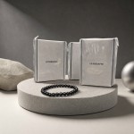 LE SSERAFIM Black Beaded Bracelet Gift Set